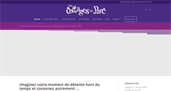 Desktop Screenshot of lescottagesduparc.fr