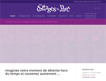 Tablet Screenshot of lescottagesduparc.fr